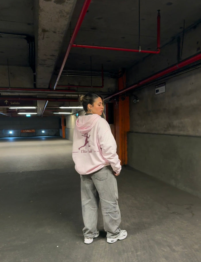 HOODIE ROSADO PASTEL WORD