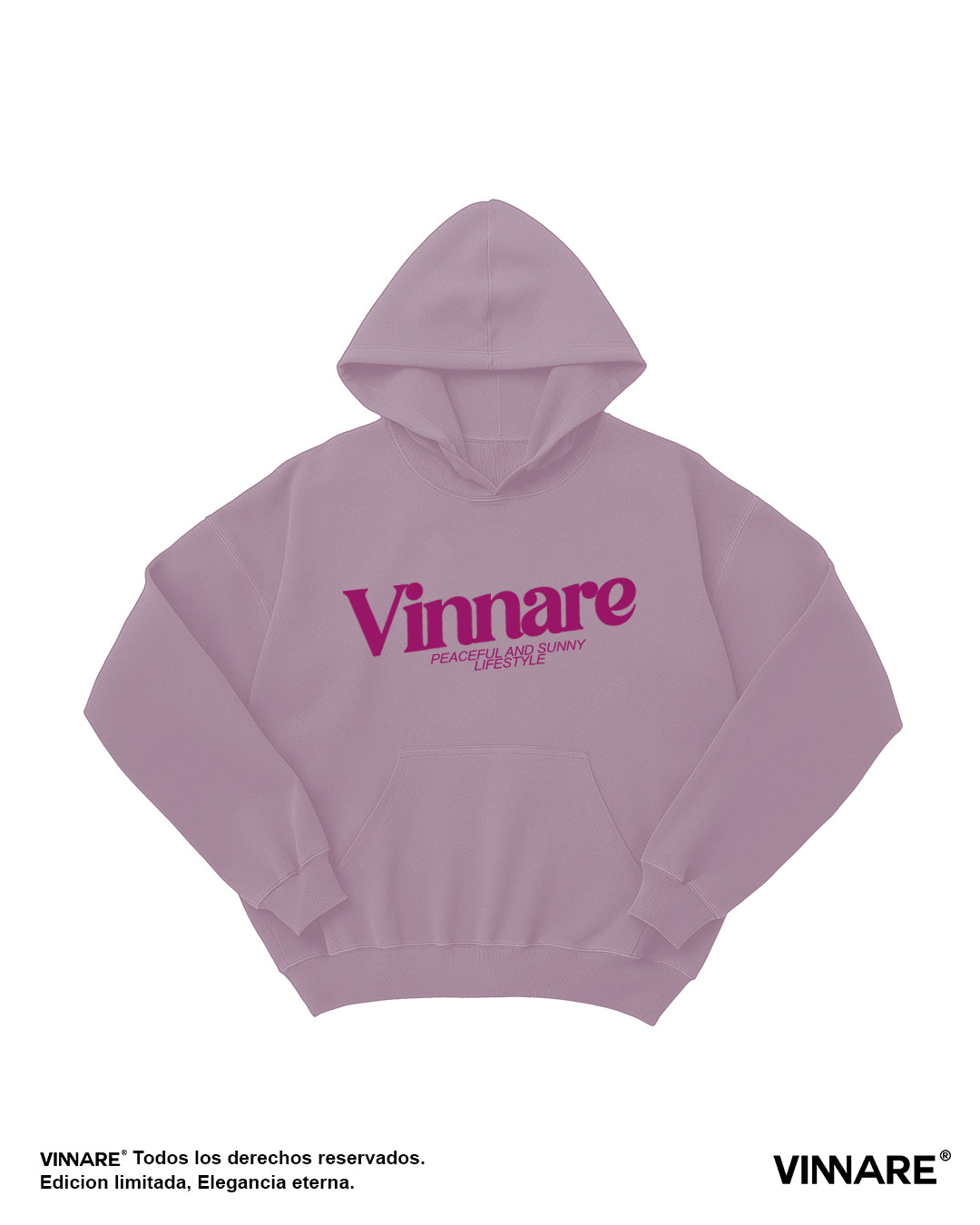HOODIE ROSADO PASTEL PEACEFUL