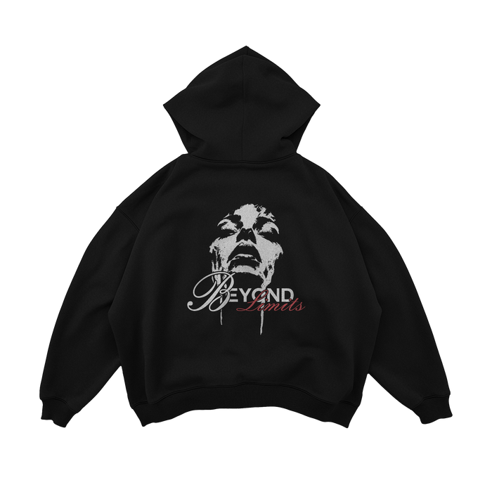 HOODIE "BEYOND LIMITS" NEGRO