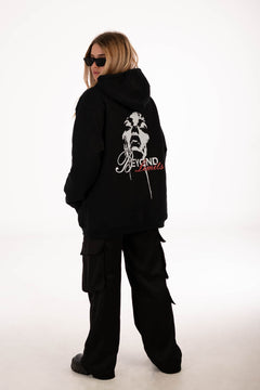 HOODIE "BEYOND LIMITS" NEGRO