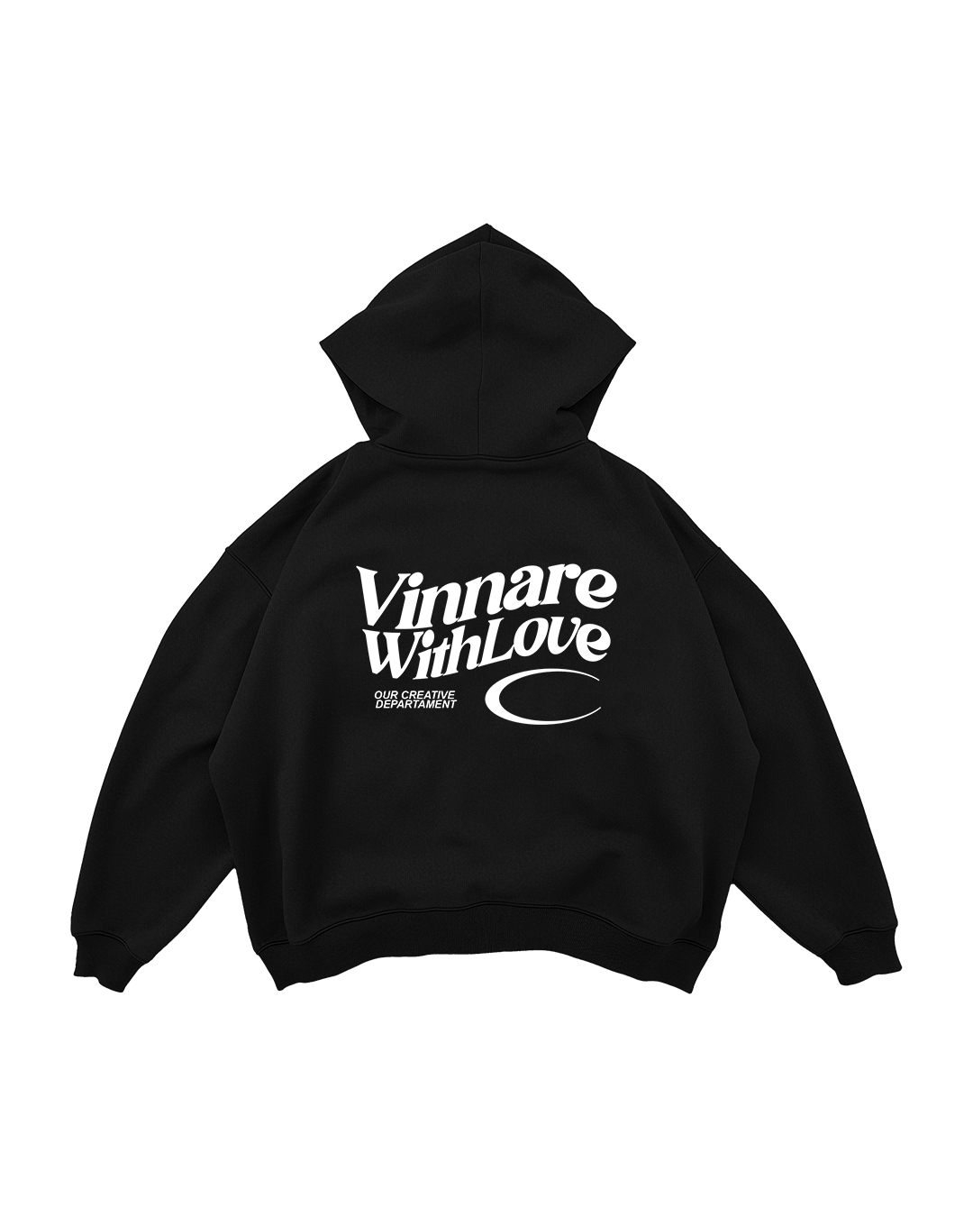 HOODIE  OVERSIZE NEGRO WITH LOVE