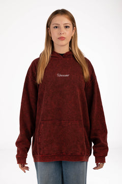 HOPELESS ROMANTIC HOODIE (ROJO LAVADO)