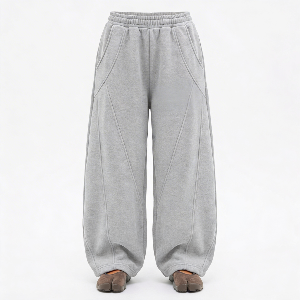 PANTALON DEPORTIVO BAGGY  (Gris)