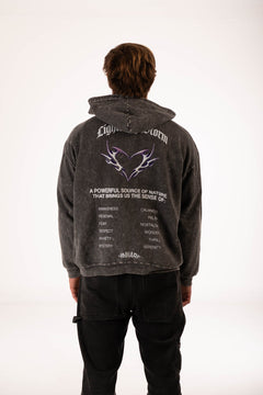 Lighting storm washed hoodie