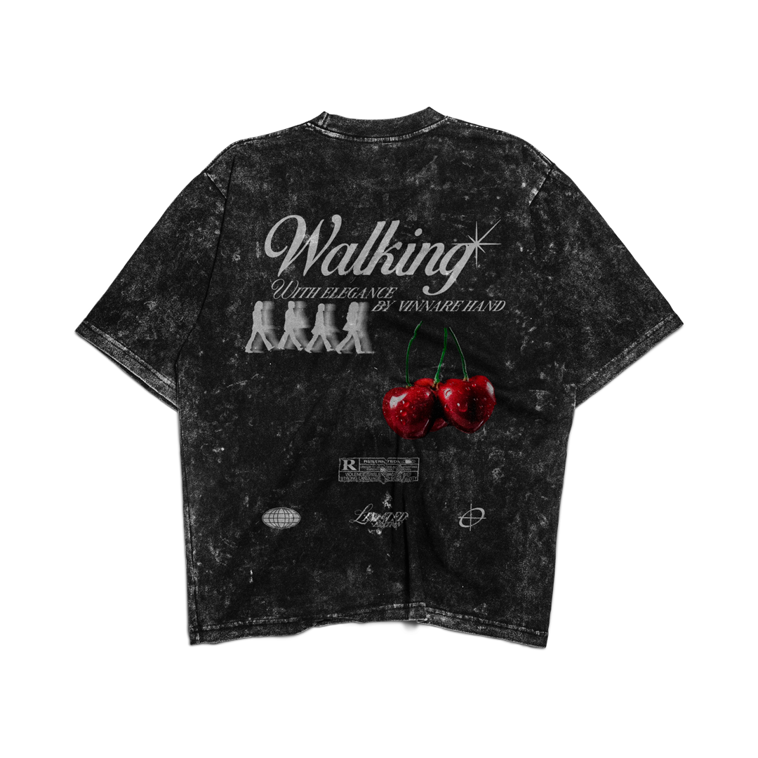 WALKING REMERA OVERSIZE WASHED