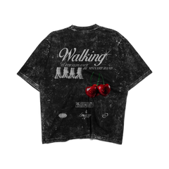 WALKING REMERA OVERSIZE WASHED
