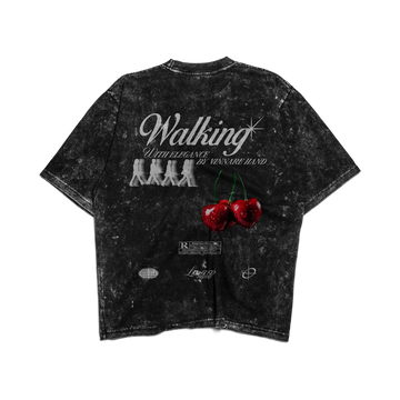 WALKING REMERA OVERSIZE WASHED