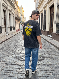Remera Nothing Serious washed, estampado en la espalda, en Ciudad Vieja, Montevideo