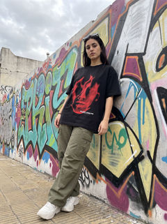 Remera oversize Lost Soul estampado rojo en Cordón, Montevideo