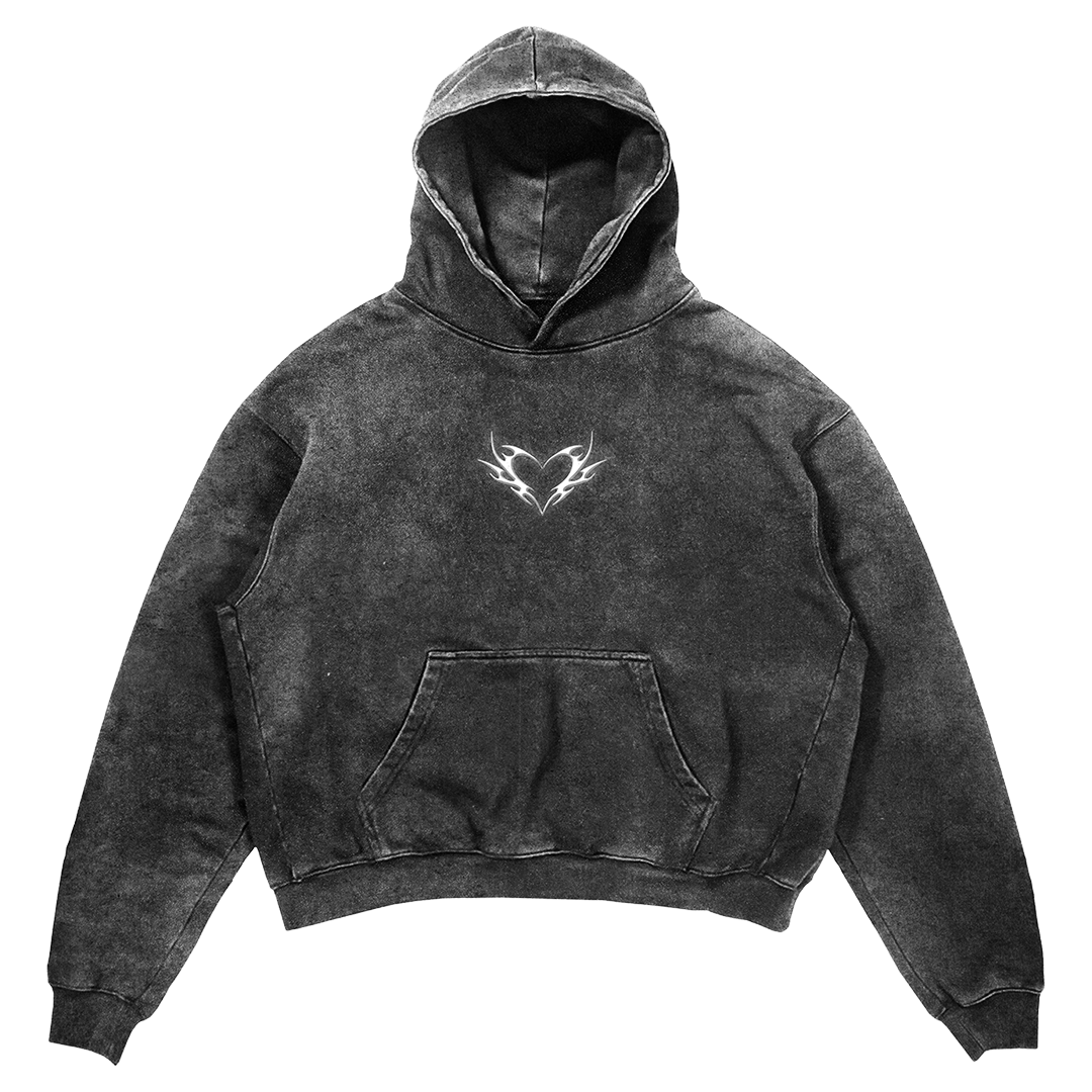 Lighting storm washed hoodie