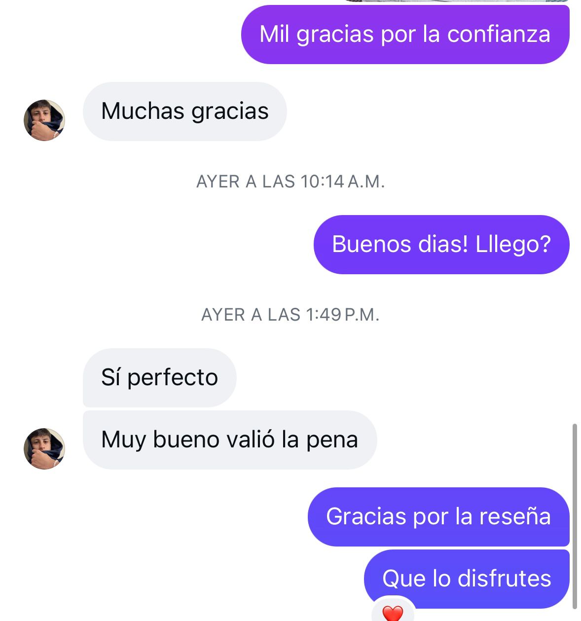Reseña de cliente